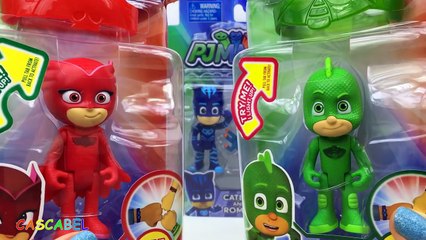 PJ MASKS ROMEO ATACA A LOS HEROES EN PIJAMAS Y ULULETTE JUNTO A CATBOY RESCATAN A GECKO
