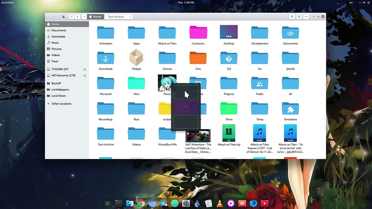 「GNOME 3.26」The new archive mechanism on GNOME Files-BG7UAy6yAN8