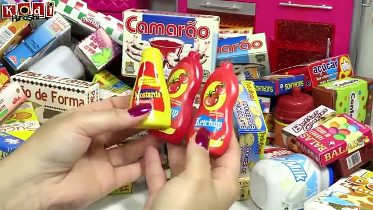 MOSTRANDO TODAS AS MINHAS COMIDINHAS DE CAIXINHAS DE BRINQUEDO