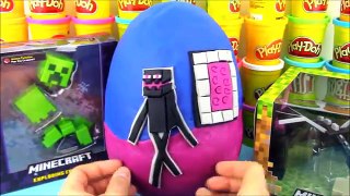 Huge Minecraft Enderman Surprise Egg with Minecraft Toys