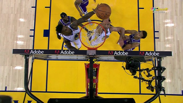 Jordan Bell Throws Down the Putback DUNK - Kings vs Warriors - Oct 13, 2017