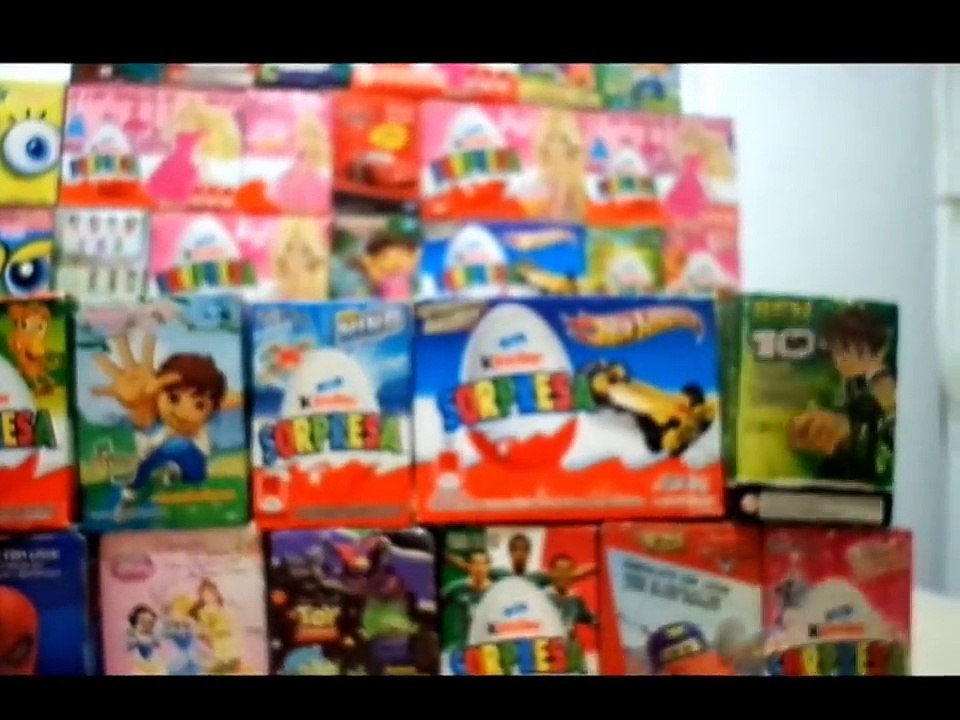 18 SURPRISE EGGS KINDER DORA EXPLORER,HOT WHEELS,DISNEY ,CARS, HOT WEELS , BARBIE,SPIDER MAN
