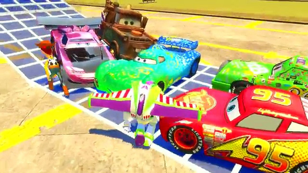 Disney cars Carla Veloso & Chick Hicks Toy story Buzz Lightyear & Woody Childrens Songs