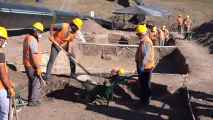 Doğal Gaz Hattı Kazılarında Roma Mezarları Bulundu