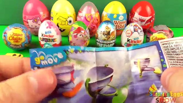 16 Jajko Niespodzianka Masza i Niedzwiedz CARS Kinder Niespodzianki Winx SpongeBob Hello Kitty Jajka