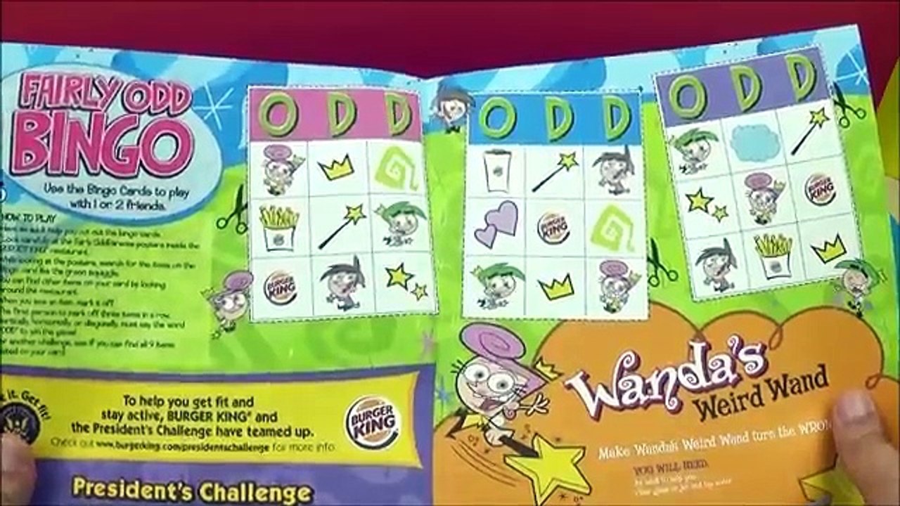 THE FAIRLY ODDPARENTS BURGER KINGS 2004 KIDS MEAL SET OF 10 TOYS VIDEO REVIEW