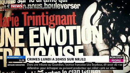 Extrait de "Crimes" sur NRJ12 sur l'affaire du meurtre de Marie Trintignant par Bertrand Cantat