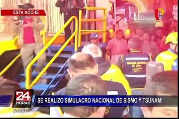 Se realizó simulacro de sismo, tsunami y deslizamiento de tierras a nivel nacional