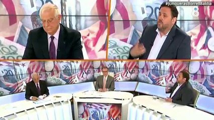 8Tv. Junqueras i Borrell exhibeixen les seves diferències en el 'Cara a cara' 2016.06.21