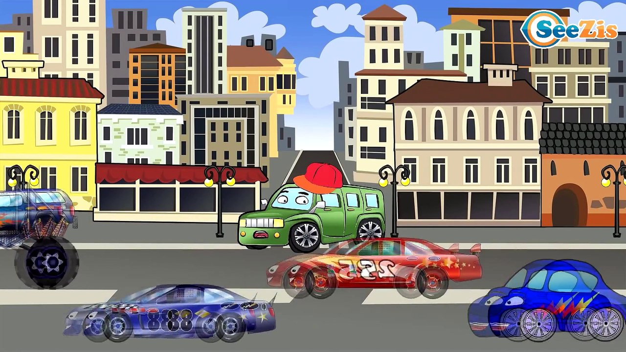 Монстр Трак и Гоночные Машины - Гонки. Экскаватор и Грузовик в Мультфильмах про Машинки для детей