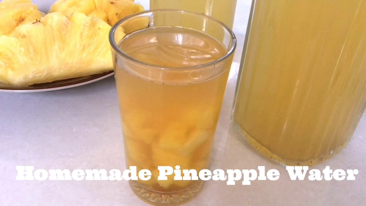 HOMEMADE PINEAPPLE WATER