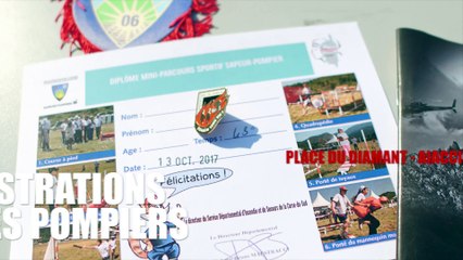 Demonstration pompiers à Ajaccio