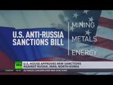 US House of Representatives approves new sanctions against Russia, Iran, N. Korea