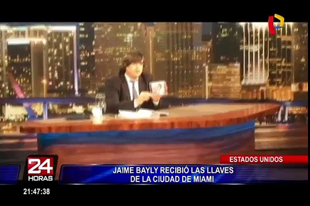 EEUU: Jaime Bayly recibió las llaves de la ciudad de Miami