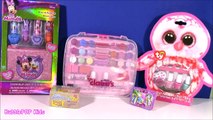 Kids Makeup Palette CASE! Minnie Mouse Lip GLoss! Beanie Boos Nail Kit! FAKE SHOPKINS!