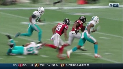 Devonta Freeman weaves through Dolphins defenders on 44-yard gain