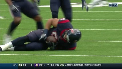 Dylan Cole goes WAY downfield to pick off pass intended for Duke Johnson