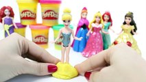 Play Doh Sparkle Princess Ariel Elsa Anna Disney Frozen Glitter Glider Magic Clip Dolls Episodes
