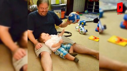 Funny babies vs Daddies Moments