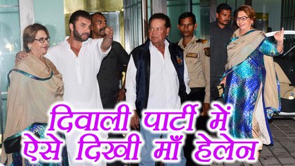 Salman Khan Mother Helen at Arpita Khan Diwali Party; Watch Video | FilmiBeat