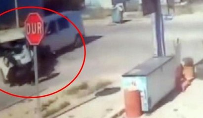 Denizli'deki korkunç kaza anı kamerada: 'Deprem oldu sandım'