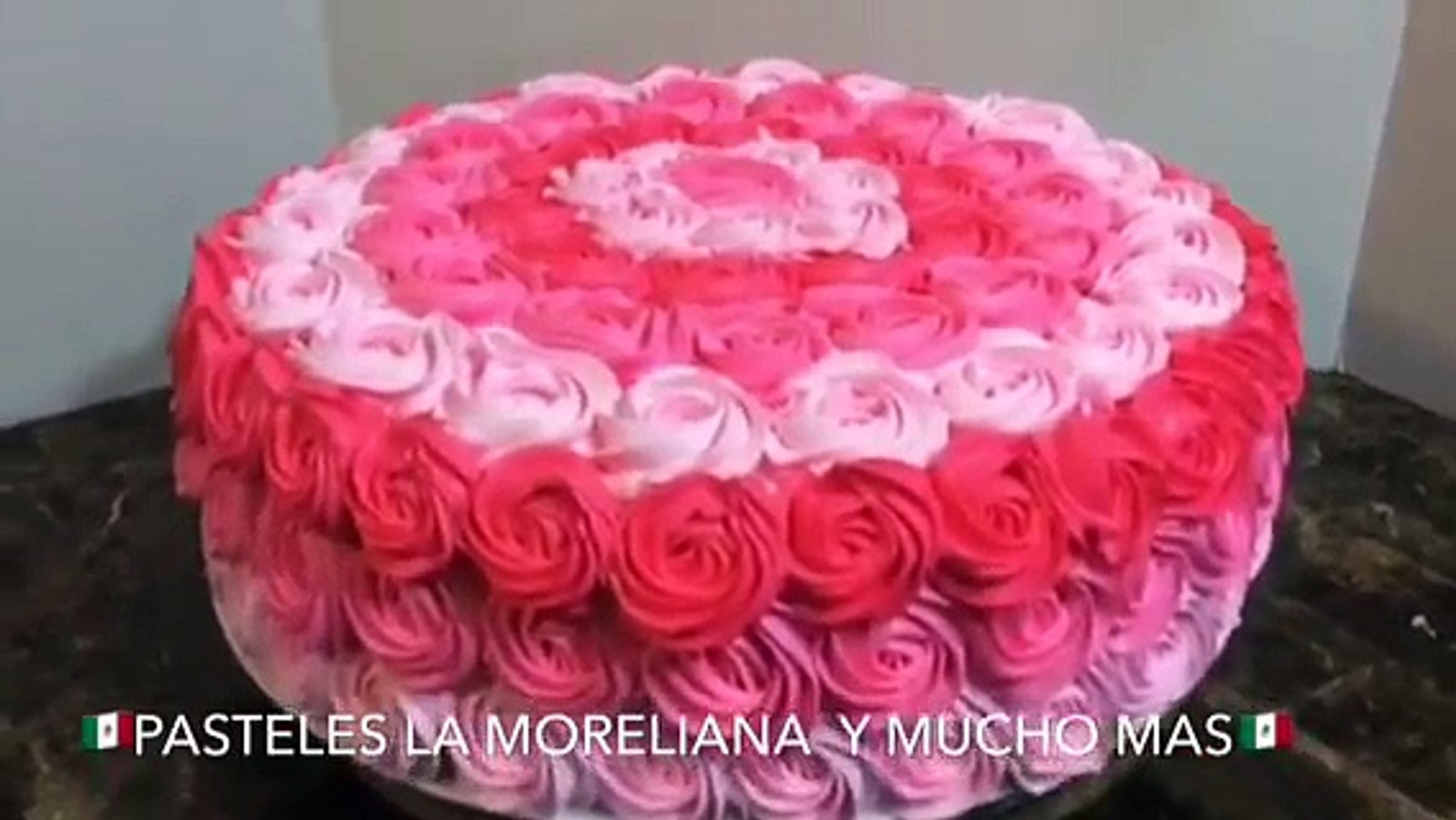 Pastel De Rosas Rocetones Con Chantilly Video Para Principiantes Video Dailymotion