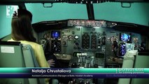 An amateur trying to land a Boeing 737 CL -- Baltic Aviation academy