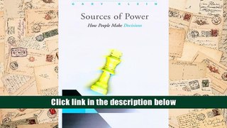 PDF [DOWNLOAD] Sources of Power: How People Make Decisions READ ONLINE