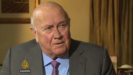 De Klerk: ANC split would be 'healthy' for South Africa - Talk to Al Jazeera