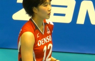 大竹里歩選手(Riho Ohtake)デンソーエアリービーズ【Vﾌﾟﾚﾐｱﾘｰｸﾞ開幕戦】2015.10.17東京体育館