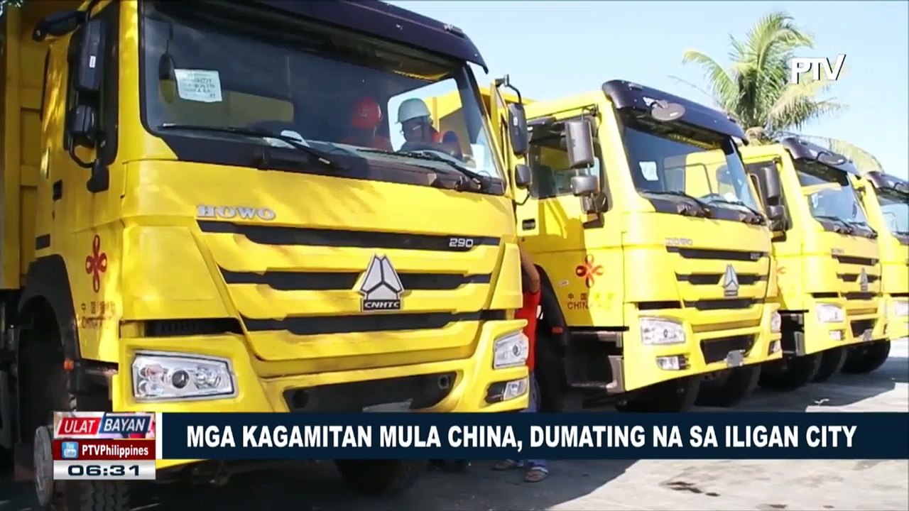 Mga kagamitan mula China, dumating na sa Iligan City