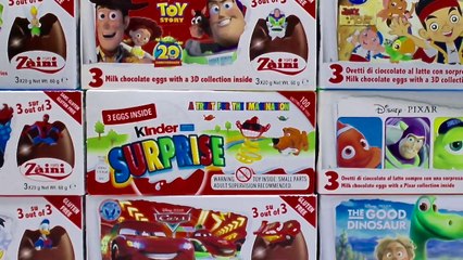27 Surprise Eggs Zaini Disney Kinder Surprise Eggs