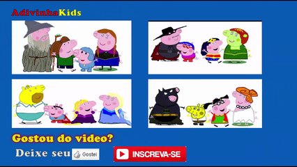 Familia Peppa Pig Painting,Desenho,Pintado. Ben 10,Hulk, Deadpool, Pooh, Pocoyo,Frozen, #lunamia