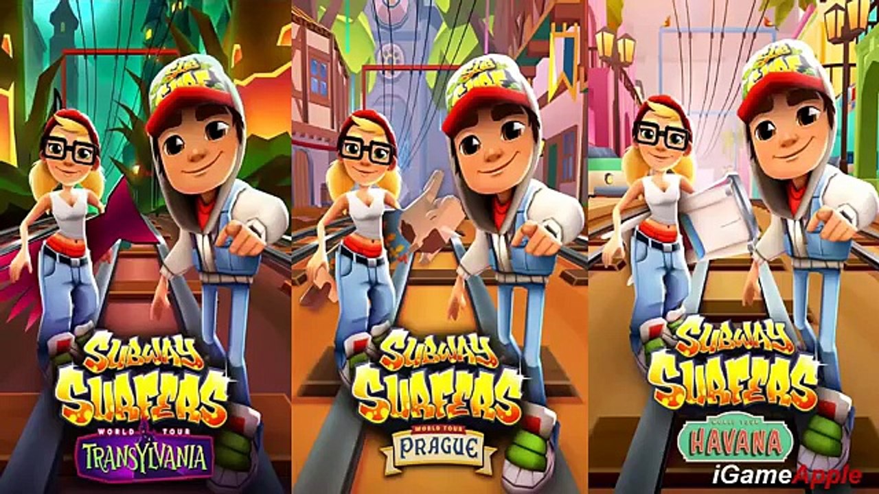Subway Surfers Transylvania VS Havana VS Prague Gameplay for Children HD #5
