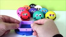 Learn Colors & Learn Shapes w Play Doh Smiley Faces Play & Learn Kids Video