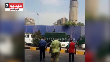 لحظة هدم سور النادى النهرى للزمالك