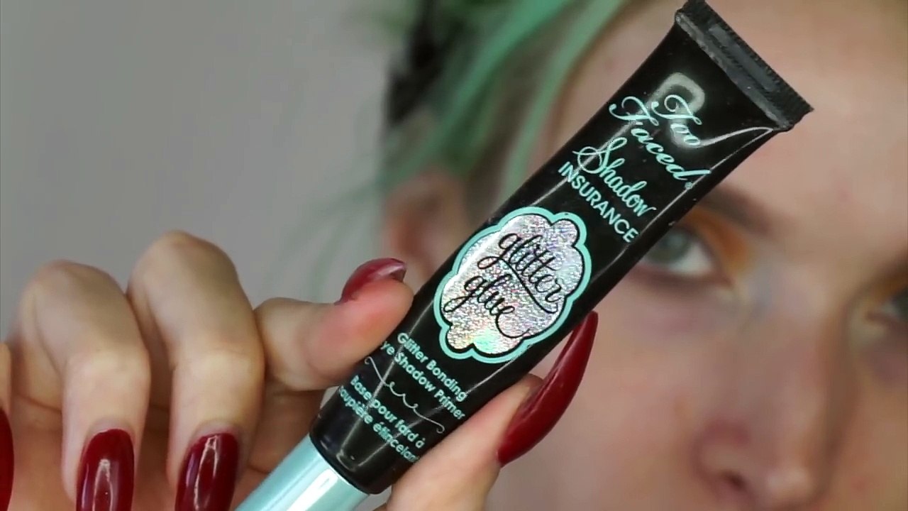 Orange Glitter Makeup Tutorial