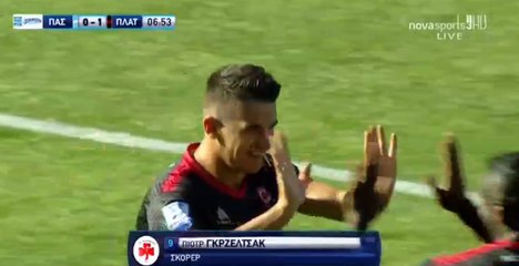 Piotr Grzelczak Goal HD - Giannina 0-1 Platanias FC 14.10.2017