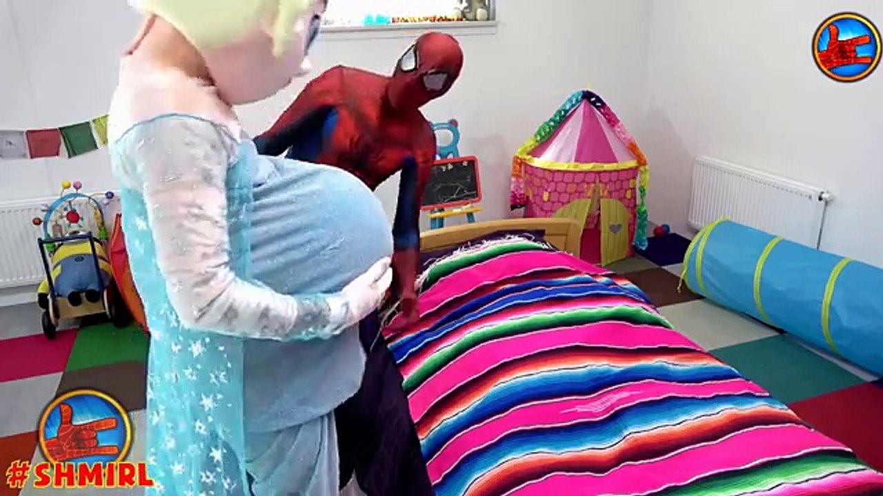 Frozen Elsa PREGNANT! Minion BABY Doctor Spiderman Joker Minions Hulk Superheroes in real life