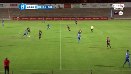 Contre magnifiquement mené mais l'attaquant de Cholet manque son face à face.