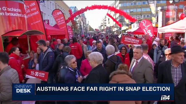 i24NEWS DESK | Austrians face Far right in snap election | Saturday, October 14th 2017