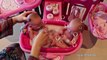 La Newborn Baby Born and Girl Baby Dolls - Feeding Baby Doll change Diaper Bubble Bath