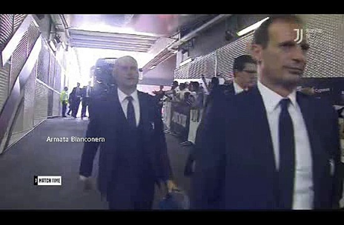 L'arrivo della squadra all'Allianz Stadium. #JuveLazio