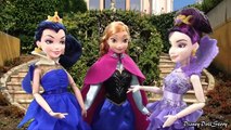 DESCENDANTS Evil Princess Anna Cuts Mals Hair - Part 1 - Mal and Genie Magic Descendants Disney
