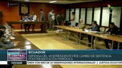 Justicia de Ecuador ratifica prisión preventiva contra Jorge Glas