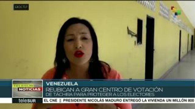 Reubican 29 centros de votación en Táchira para proteger a electores