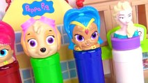 SLIME Toy Surprises, Shimmer Shine, Minnie Mouse, Disney Frozen Elsa, Gross Ooze Learn Colors / TUYC