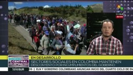 Continúan violaciones a DD.HH. en Colombia