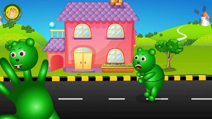 Mega Gummy Bear Playing With Aeroplane Finger Family Songs for Children | Gummy Bear Crying
