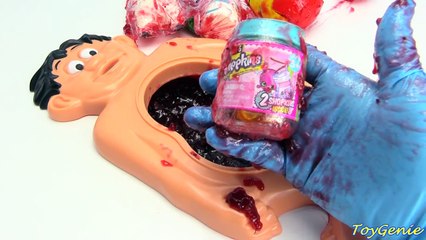 Cutting Open Mr Doh Cranberry Guts Belly Iron Man Squishy Toys